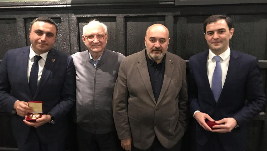 David Matikashvili and Vano Zardiashvili awarded by the Council of Heraldry