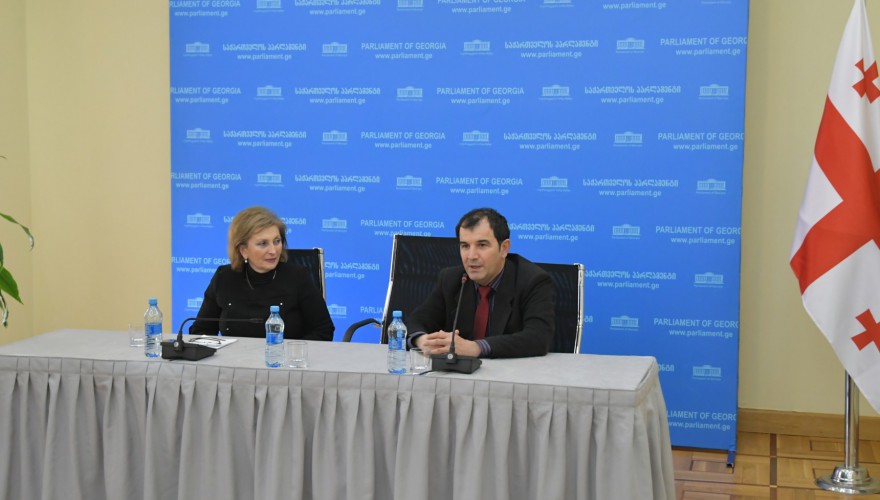 ზაზა ხუციშვილი პარლამენტის სტაჟიორებს შეხვდა
