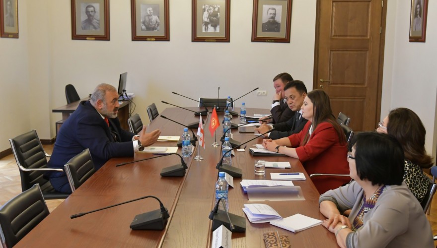 The meeting of Koba Kobaladze with the Kyrgyz Parliamentarians