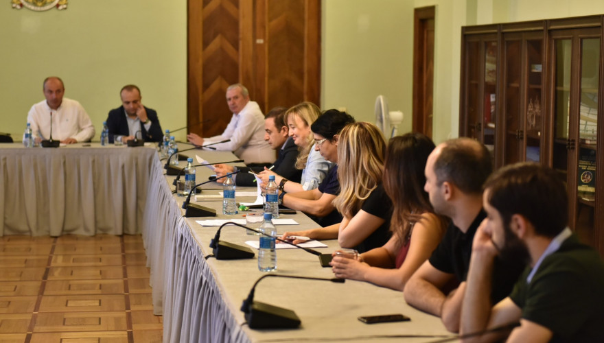 The Procedural Issues and Rules Committee discussing authority of MP Vladimer Kakhadze