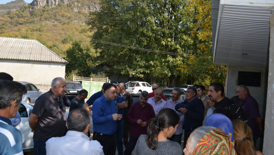 The meetings of Gogi Meshveliani in his Constituency