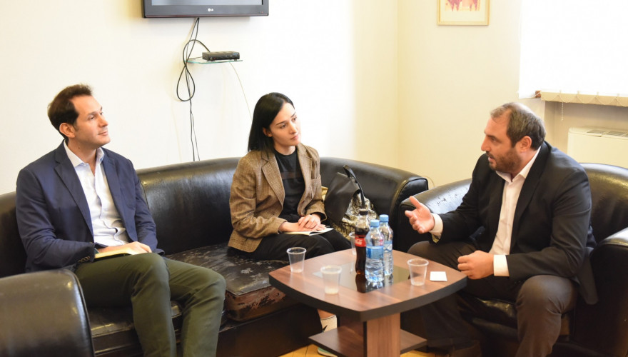 The meeting of Beka Natsvlishvili with the representatives of ILO
