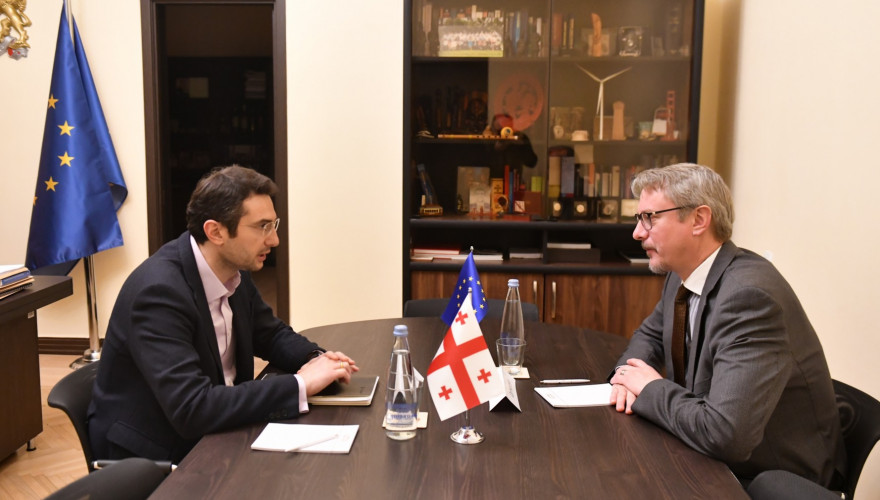The meeting of Kakhaber Kuchava with the EU Ambassador