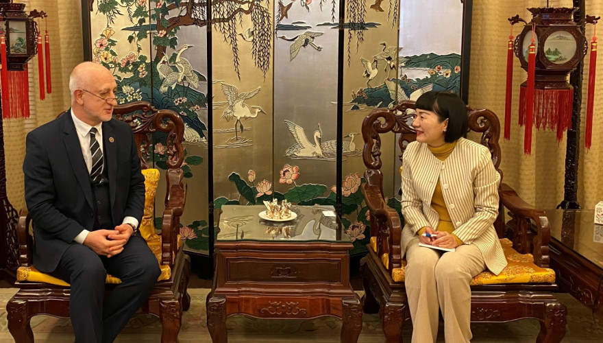 The meeting of Ilia Nakashidze with the Ambassador of the People’s Republic of China