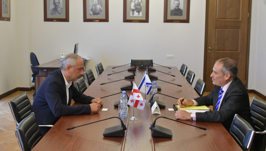 The meeting of Irakli Sesiashvili with the Ambassador of Israel