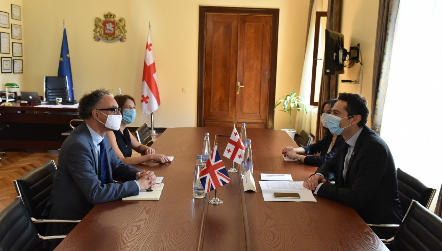 Meeting of Kakhaber Kutchava with UK Ambassador to Georgia, Mark Clayton