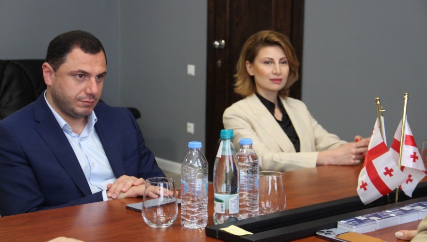 Giorgi Amilakhvari and Tamar Taliashvili getting cognizant of the academic process in Batumi universities