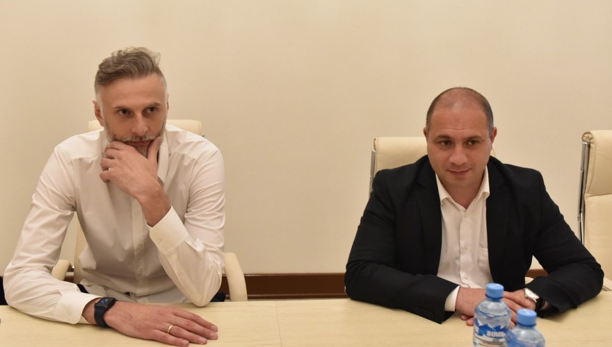 Meeting of Viktor Sanikidze and Givi Mikanadze with Representatives of the Young Reformers Public Union, Established with Support of Azerbaijan’s Government