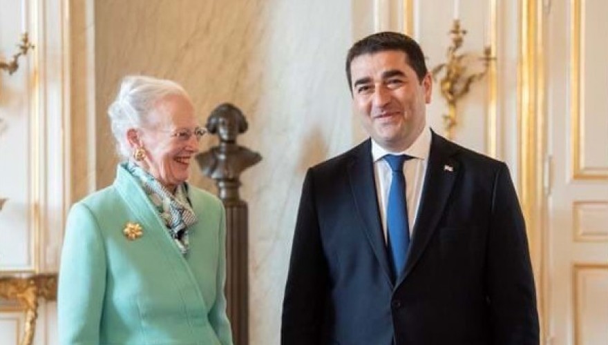 Audience of Shalva Papuashvili with the Queen of Denmark, Margrethe II