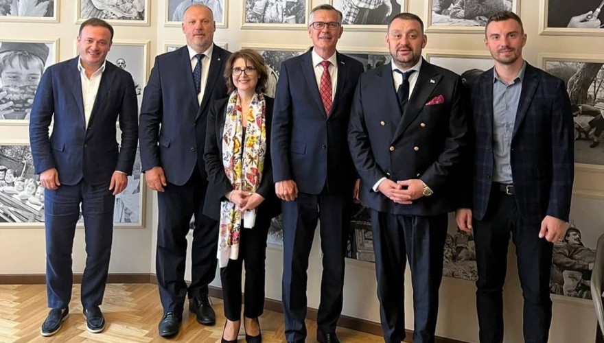 Meetings of Beka Odisharia, Eliso Bolkvadze, and Irakli Zarkua at Latvian Seimas
