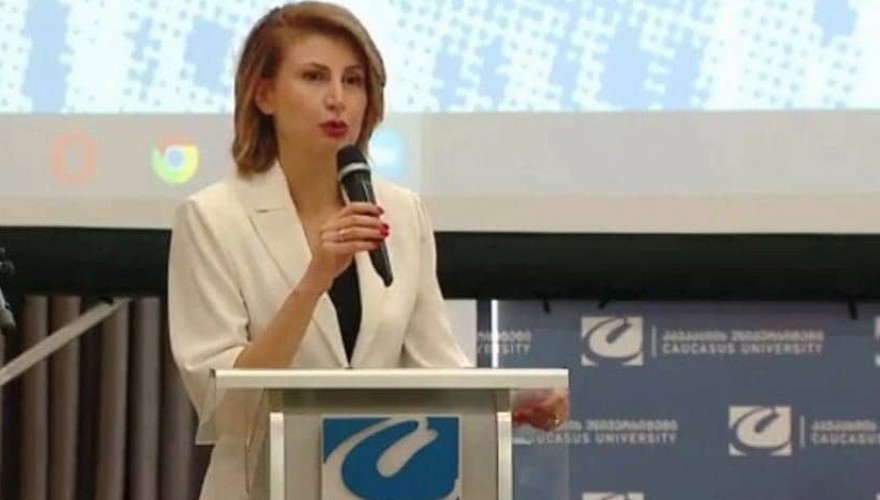 Tamar Taliashvili Participating in Awarding Ceremony of Winners of History Competition