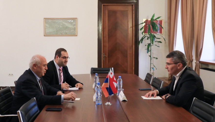 მამუკა მდინარაძე სომხეთის რესპუბლიკის ახლადდანიშნულ ელჩს შეხვდა