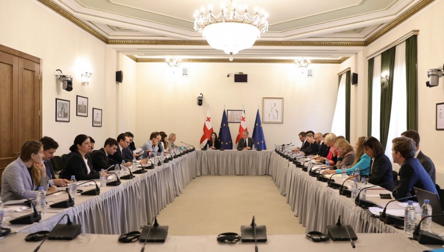 გიორგი ხელაშვილი ევროკავშირის საბჭოს აღმოსავლეთ ევროპისა და ცენტრალური აზიის სამუშაო ჯგუფის (COEST) წარმომადგენლებს შეხვდა