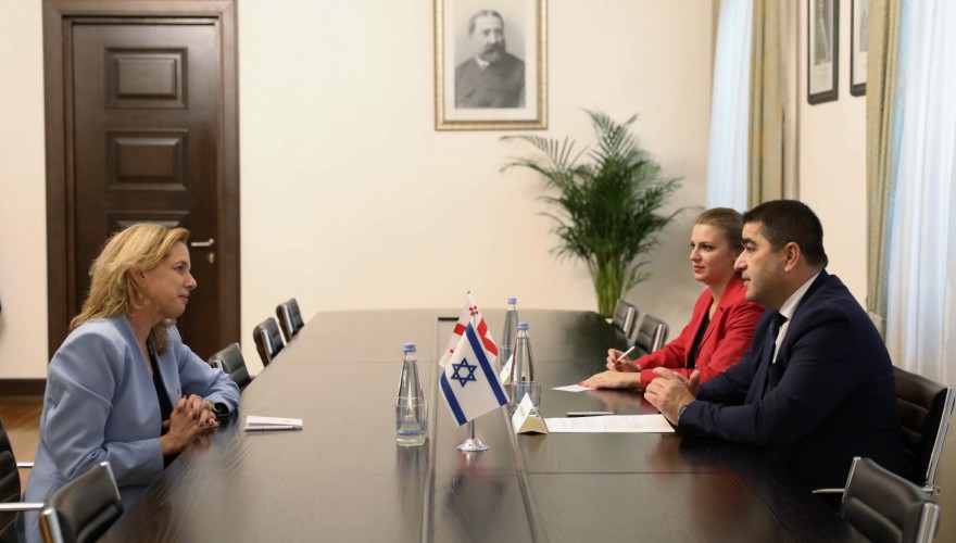 შალვა პაპუაშვილი საქართველოში ისრაელის სახელმწიფოს ახალდანიშნულ ელჩს შეხვდა