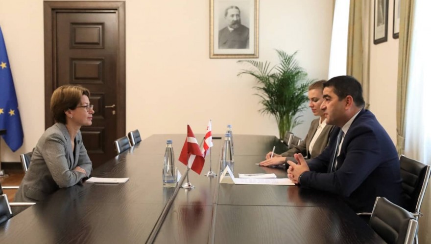 Meeting of Shalva Papuashvili with the Ambassador of Latvia