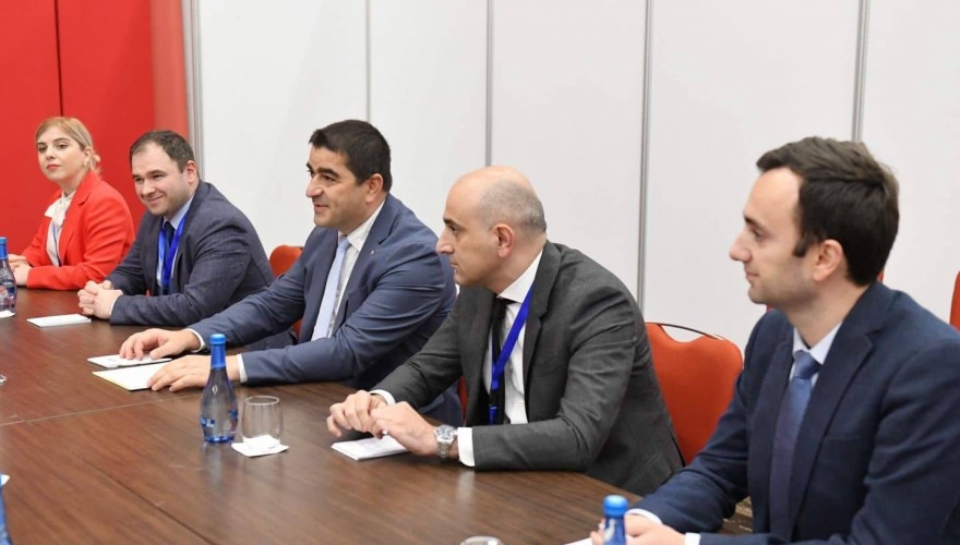 MEETING OF SHALVA PAPUASHVILI WITH THE SPEAKERS OF THE PARLIAMENTS OF FIJI, SEYCHELLES, TANZANIA AND GUYANA ON NON-RECOGNITION POLICY OF OCCUPIED TERRITORIES OF GEORGIA