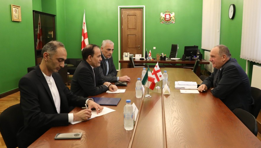 Meeting of Givi Chichinadze with the newly appointed Ambassador of Iran