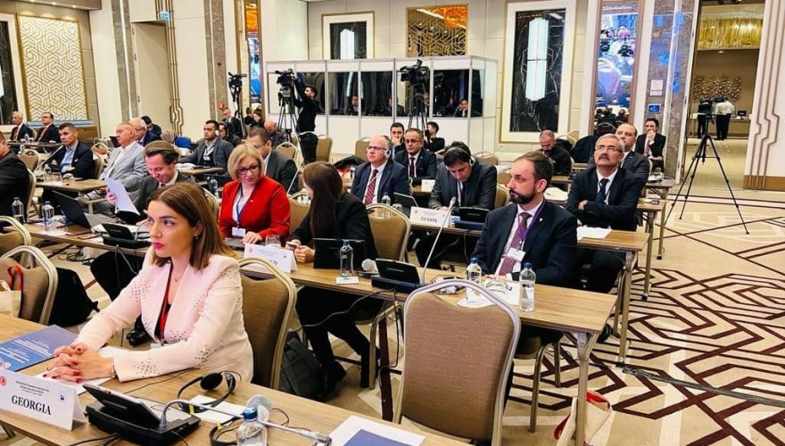 Nino Iobashvili participating in the OSCE PA Silk Road Group Conference