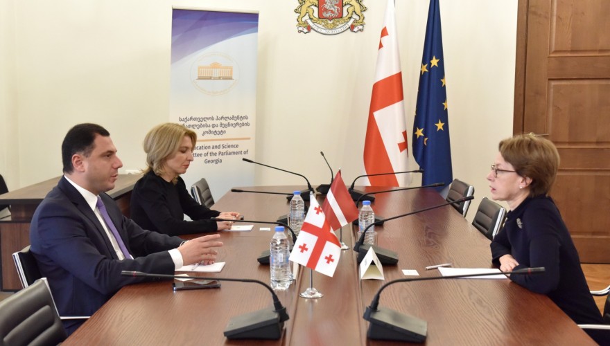Meeting of Giorgi Amilakhvari with the Ambassador of Latvia