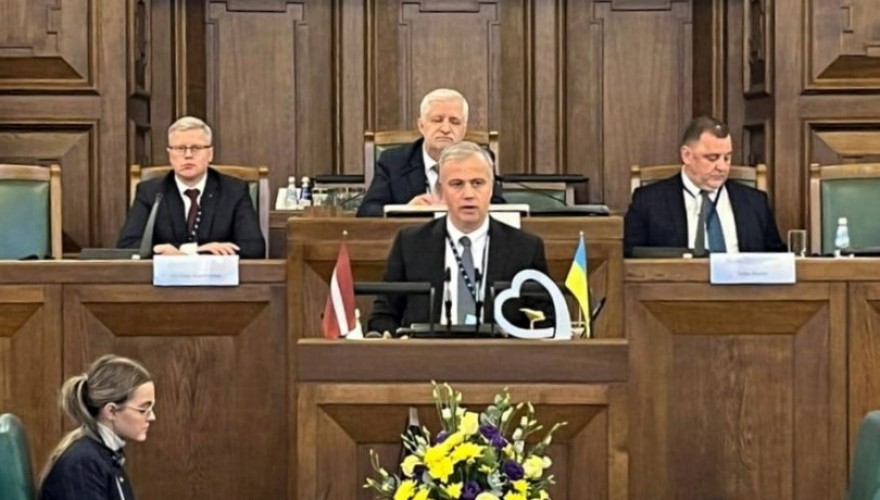 The Parliamentary Delegation attending the Baltic Assembly Session