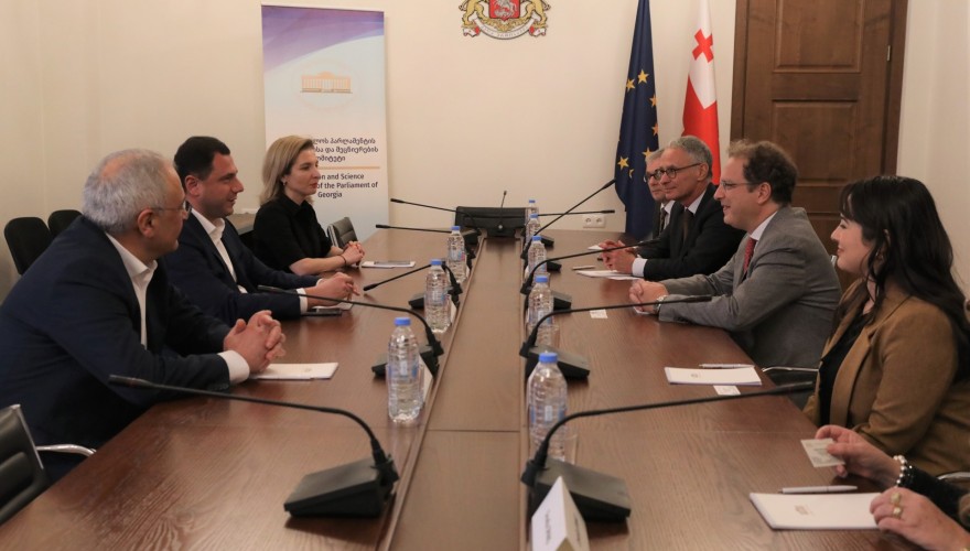 Meeting of Giorgi Amilakhvari with the Rector of the University of Tuscia