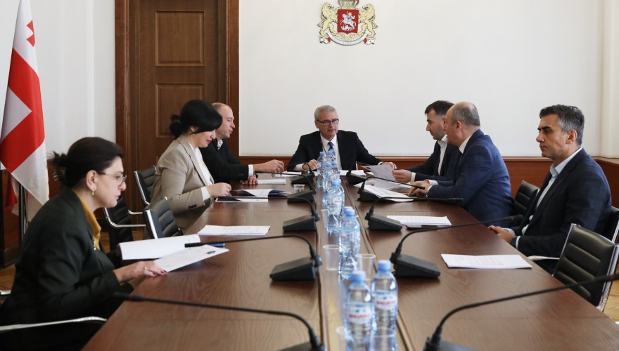Rules and Procedural Issues Committee Discussing Recognition of Credentials of Giorgi Chakvetadze, Tengiz Sharmanashvili, Merab Kvaraia, Salome Kurasbediani, and Irakli Kirtskhalia
