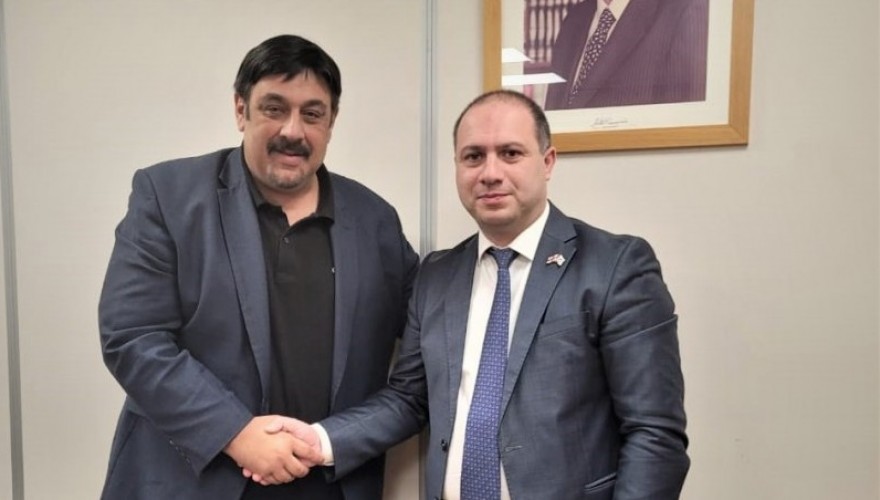 გივი მიქანაძე კვიპროსში განათლებისა და კულტურის კომიტეტის თავმჯდომარის მოადგილეს შეხვდა