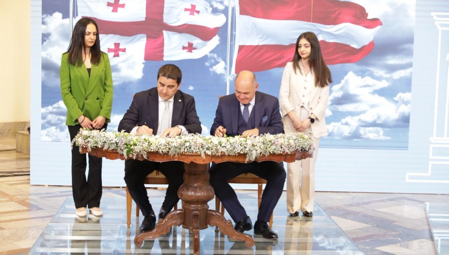Signing of the Letter of Intent by the Speakers of the Parliaments of Georgia and Austria
