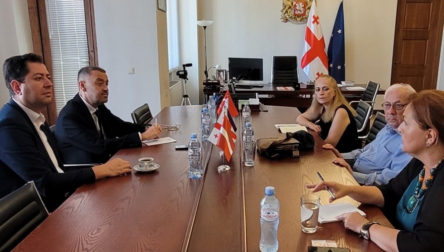 Meeting of Beka Odisharia with the representatives of Abkhazia AR Government