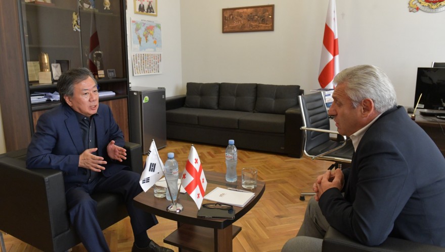 Meeting of Shota Khabareli with the Charge d’Affaires of the Republic of Korea, Kim Tong Op