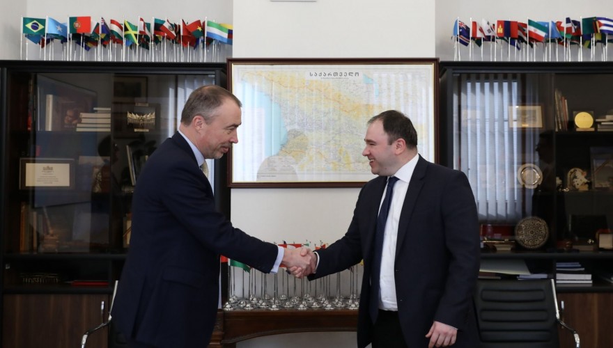 Meeting of Nikoloz Samkharadze with Toivo Klaar