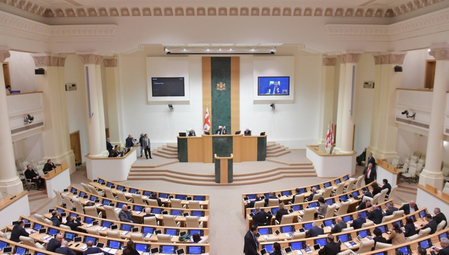 The Parliament endorsed the Draft Resolution on Termination of the Credentials ahead of Time for Irakli Kobakhidze and Irakli Chikovani