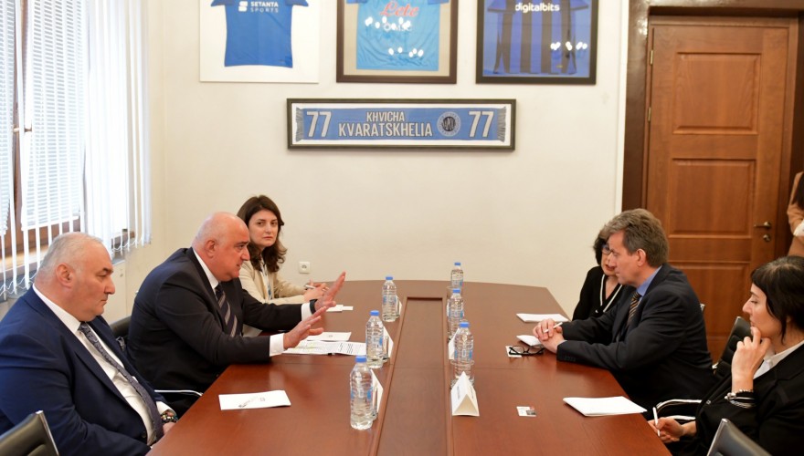 ირაკლი მეძმარიაშვილი საქართველოში გაეროს ბავშვთა ფონდის წარმომადგენელს შეხვდა