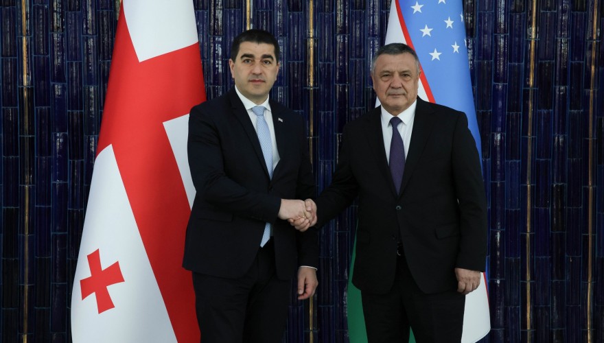 Meeting of Shalva Papuashvili with the Speaker of the Legislative Chamber of Uzbekistan