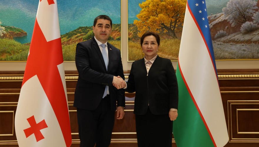 შალვა პაპუაშვილი უზბეკეთის რესპუბლიკის სენატის თავმჯდომარეს შეხვდა