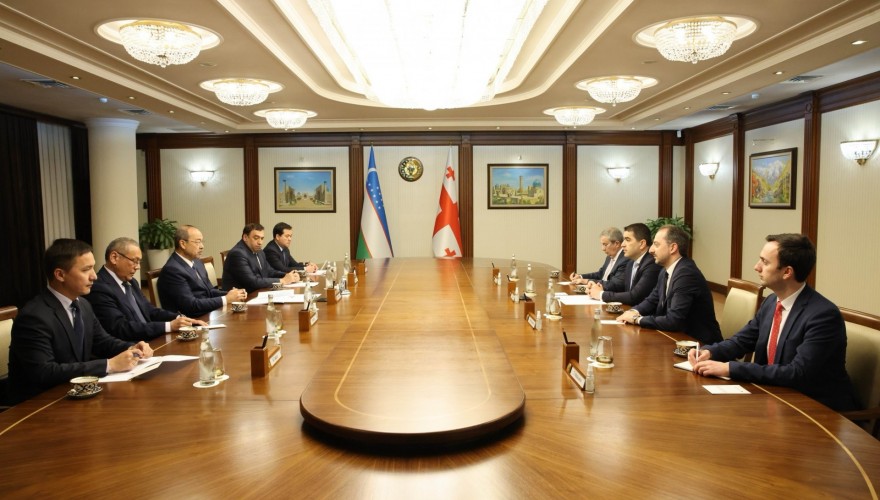 Meeting of Shalva Papuashvili with the Prime Minister of Uzbekistan
