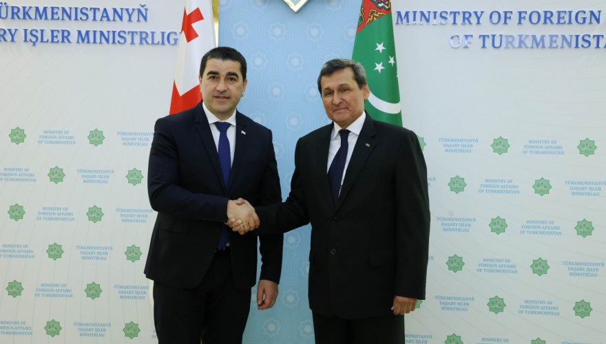 Meeting of Shalva Papuashvili with the Deputy Chairman of the Cabinet of Ministers and Minister for Foreign Affairs of Turkmenistan