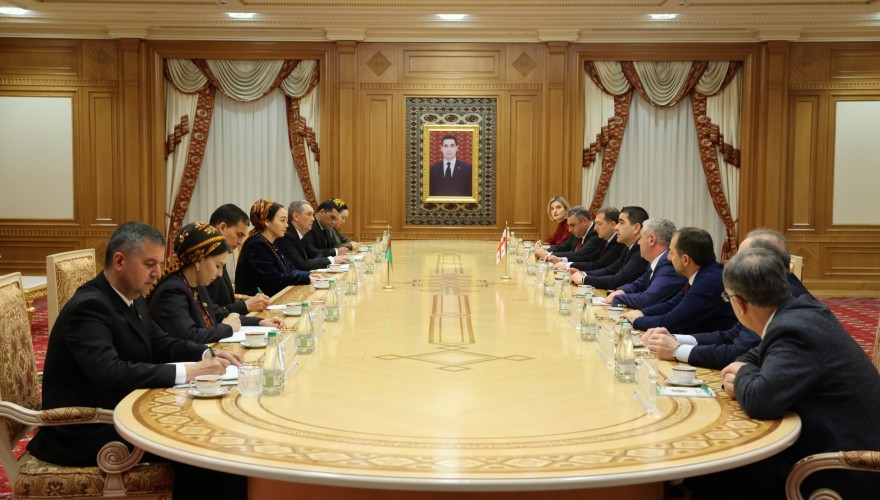 Meeting of Shalva Papuashvili with the Speaker of the Mejlis of Turkmenistan
