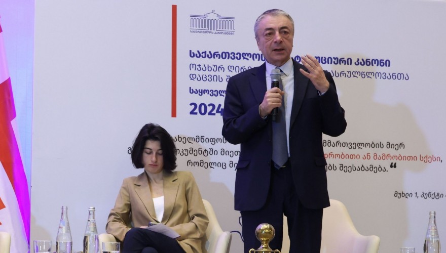 Tengiz Sharmanashvili: Values must be constitutionally protected; otherwise, we will not have a future