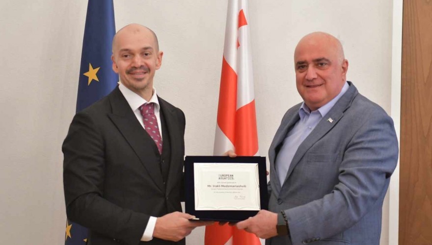 ირაკლი მეძმარიაშვილი საწყლოსნო სახეობების საერთაშორისო ფედერაციის ვიცე-პრეზიდენტს შეხვდა