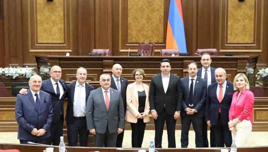 The Parliamentary Delegation headed by the Chair of the Culture Committee, Eliso Bolkvadze serves the official visit to Armenia