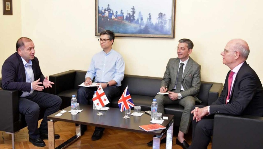 Meeting of Givi Mikanadze with the Regional Director for the South Caucasus and Georgia and the Regional Director for Wider Europe at the British Council