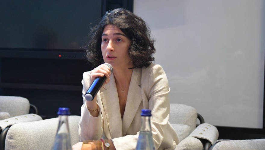 Salome Kurasbediani partaking in the 14th Local Economic Development Forum