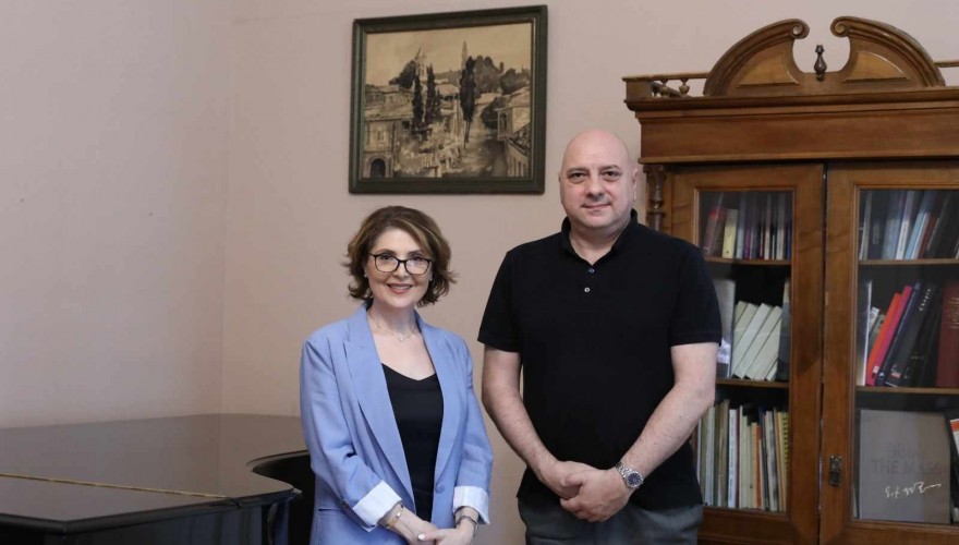 ელისო ბოლქვაძე თბილისის სახელმწიფო კონსერვატორიის რექტორს გიორგი ვაჩნაძეს შეხვდა