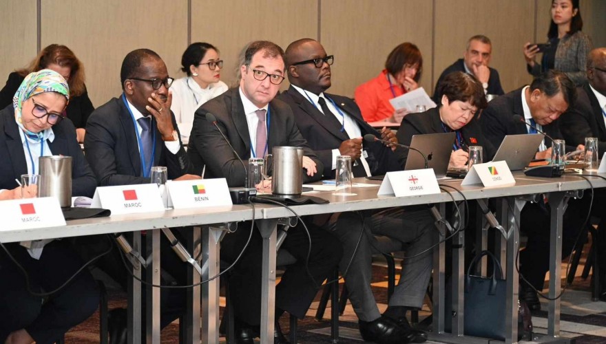 David Songulashvili and Anton Obolashvili partaking in the 49th Session of the Parliamentary Assembly of the Francophonie