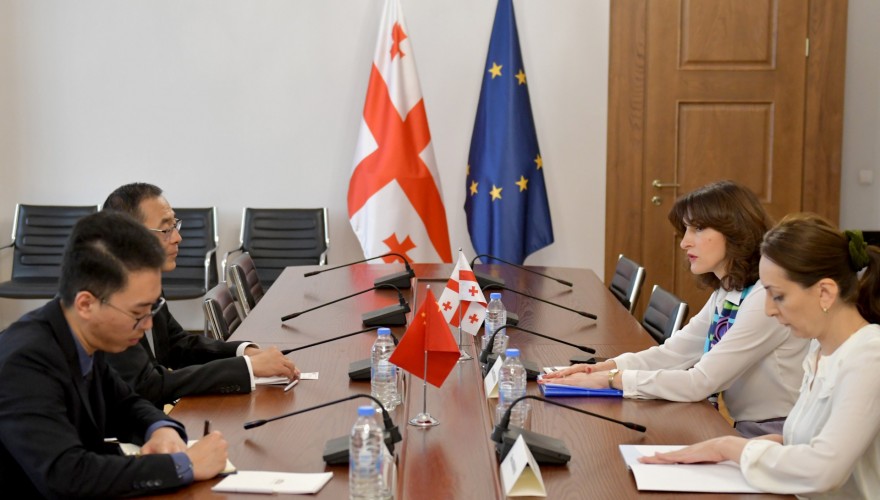 მაკა ბოჭორიშვილი საქართველოში ჩინეთის ელჩს შეხვდა