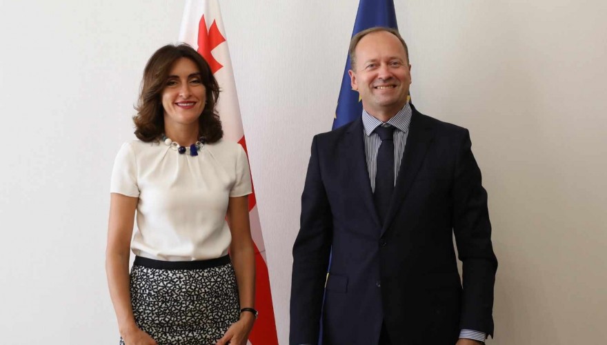 მაკა ბოჭორიშვილი ლიეტუვის საგანგებო და სრულუფლებიან ელჩს შეხვდა