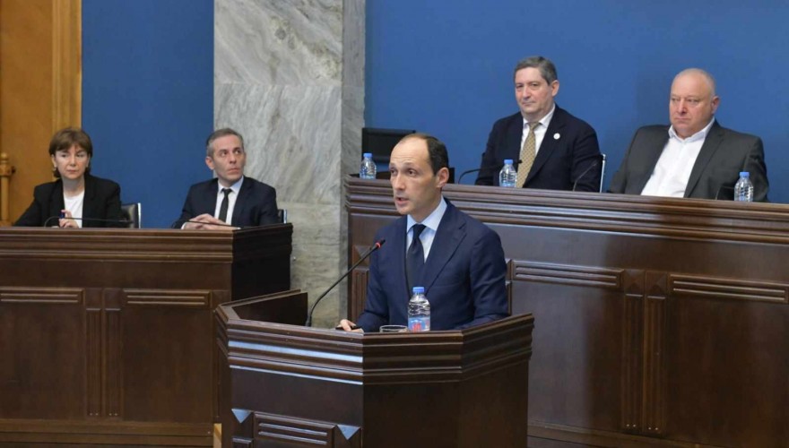 The hearing of the Ministerial candidates - Levan Davitashvili, David Songulashvili, Irakli Karseladze and Lasha Khutsishvili at the joint sitting of five Committees