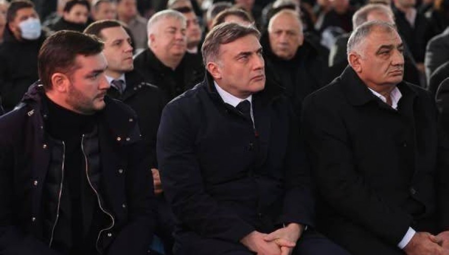 Shota Berekashvili attending the completion of the Substation “Tskaltubo 500”