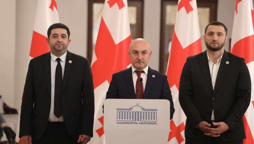 Ilia Injia, Varlam Liparteliani and Nika Elisashvili leaving the Parliamentary Majority to set up the Opposition Political Group “European Socialists”